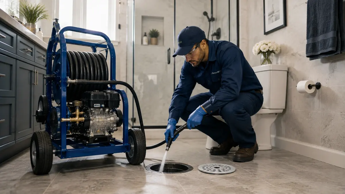 Bathroom Drain Hydro Jetting in Rancho Palos Verdes