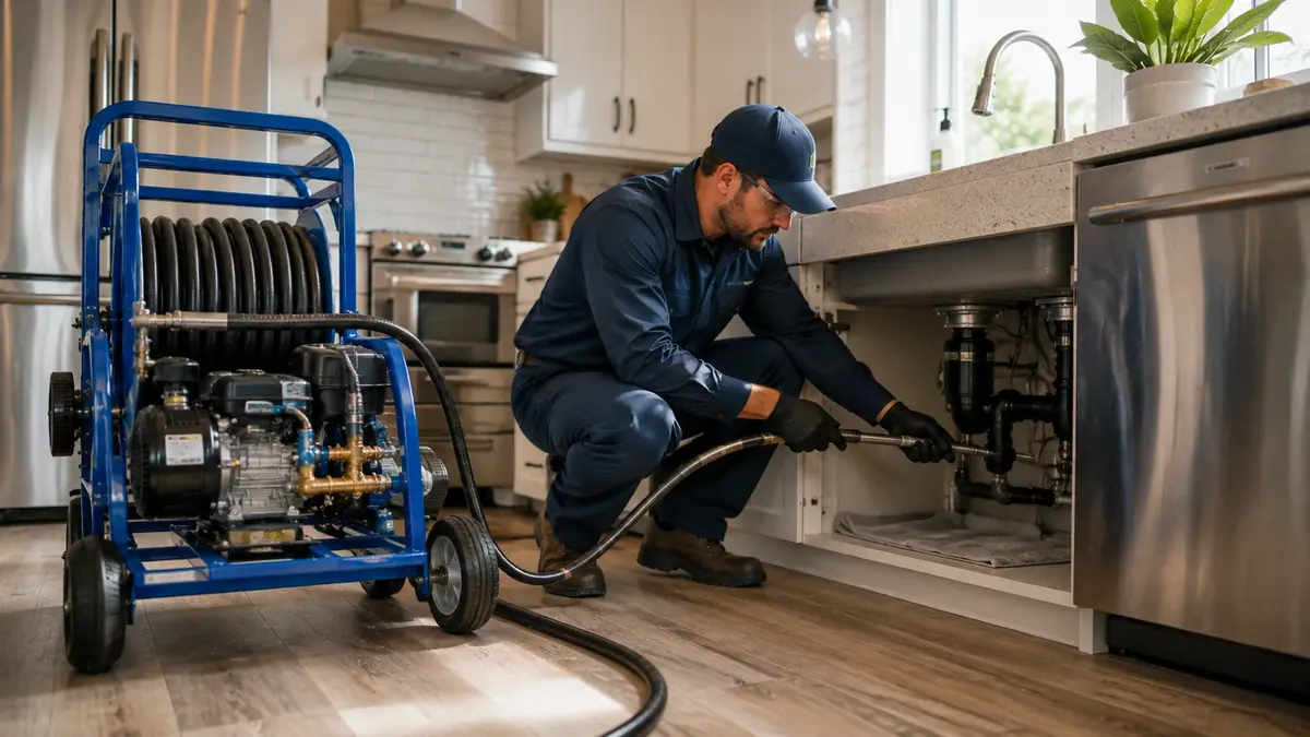 Kitchen Drain Hydro Jetting in Rancho Palos Verdes