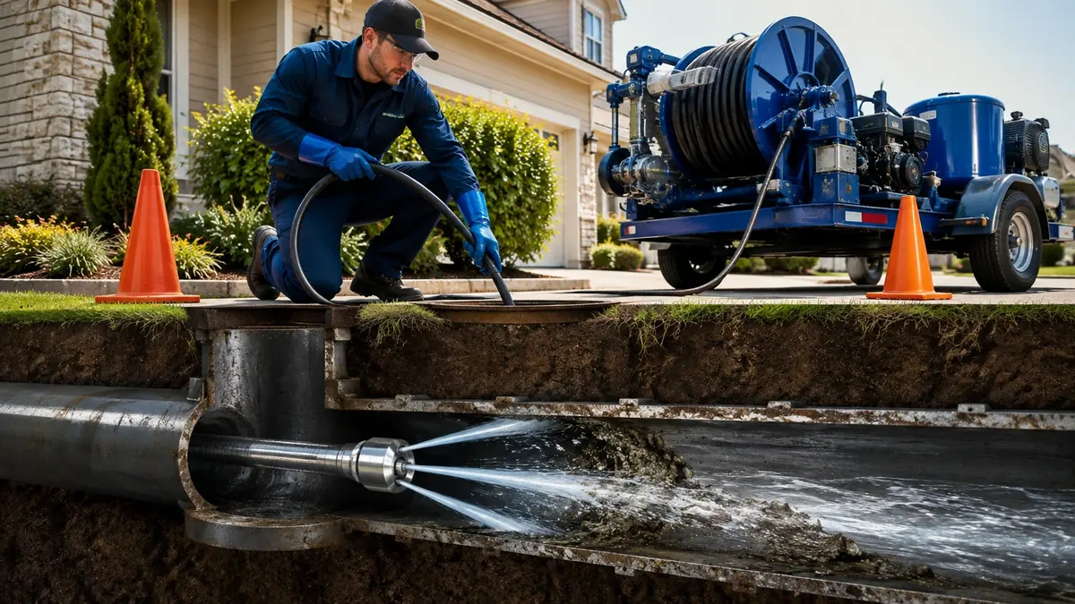 Main Sewer Line Hydro Jet Cleaning in Rancho Palos Verdes