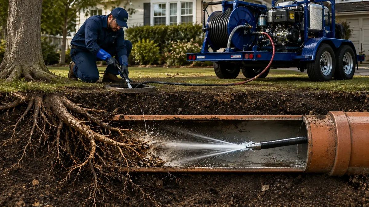 Tree Root Removal with Hydro Jetting in Rancho Palos Verdes